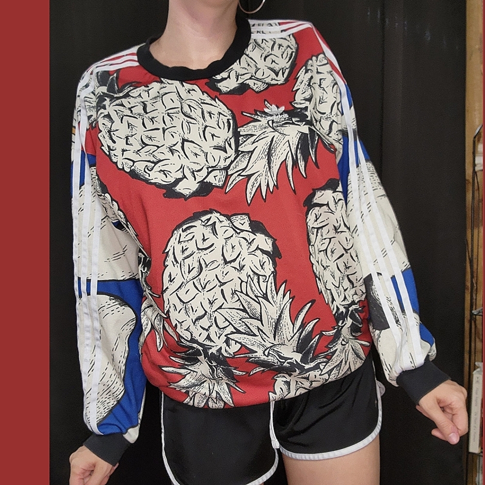 Adidas Crew Neck-Pineapple Print